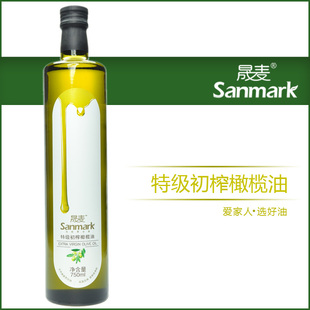  西班牙进口750ml特级初榨橄榄油 100%纯天然橄榄原生冷榨食用油