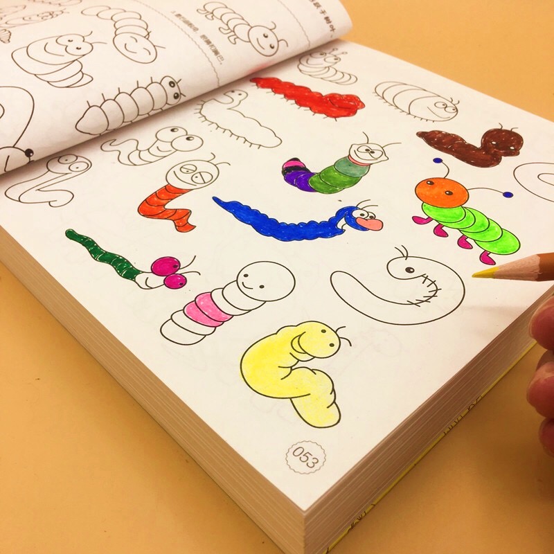 Children learn Painting books Brief strokes Child The painting baby Graffiti Graph coloring picture album kindergarten 3-6-9 yearin the Toy/Childs/Puzzle/Building block/Model , Learning/Experiment/Painting stationery , The Miaohong/Coloring book category - from Buy2taobao.com to provide professional Taobao agent buy service