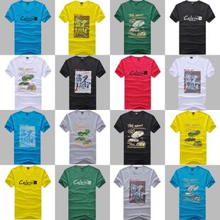  2件48元 男装新款打底衫春款休闲t恤男短袖韩版修身潮男T桖夏