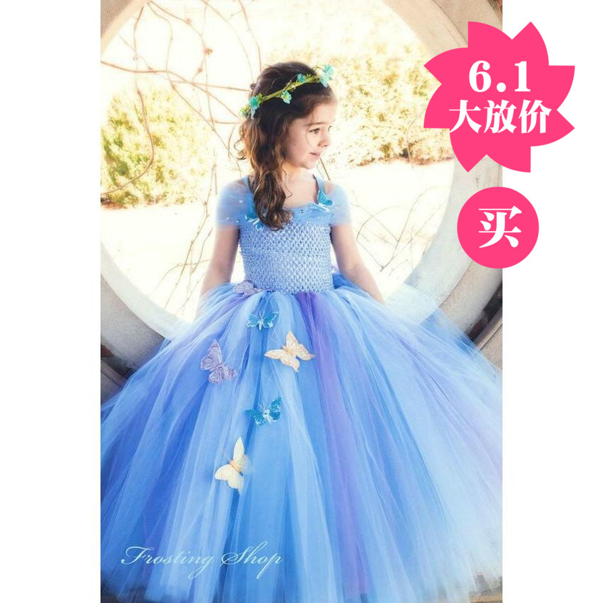 灰姑娘 蓬蓬裙圣诞抹胸软纱韩版美国纱生日连衣裙 晚礼服材料包在类目 居家布艺, 布料/面料/手工diy布料面料中 - 来自Buy2taobao.com提供专业的淘宝代购服务