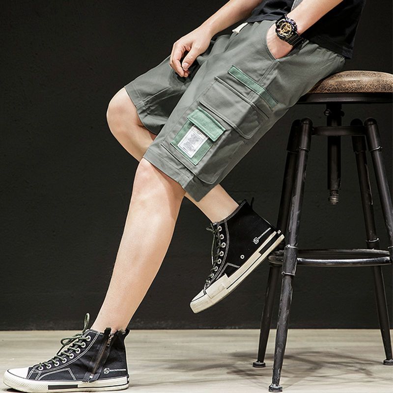 2019 new pattern 100% pure cotton student Korean Edition cool and refreshing ventilation Five point pants Easy Large Overalls man shortsin the Men's clothing, Casual pants category - from Buy2taobao.com to provide professional Taobao agent buy service