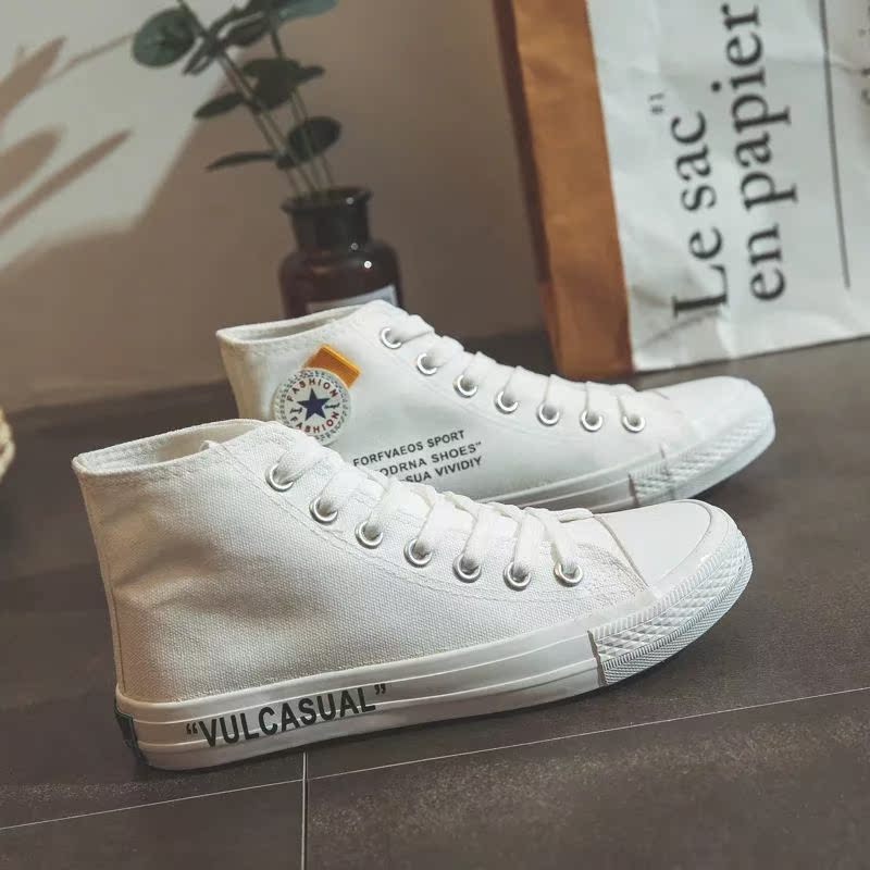 20192019 new pattern Cloth shoes Retro Gaobang canvas shoe student Korean Edition Harajuku Versatile ins Flat slabin the Women's Shoes, High shoes category - from Buy2taobao.com to provide professional Taobao agent buy service