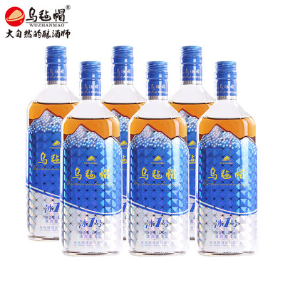 乌毡帽冰1号清爽半干型绍兴工艺黄酒花雕酒整箱480ml*6 瓶装