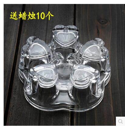 茶具心形水晶玻璃底座花茶壺玻璃壺加熱器耐熱蠟燭暖茶器茶具配件在類目 餐飲具, 茶具, 茶道/零配中 - 來自Buy2taobao.com提供專業的淘寶代購服務