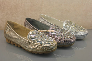  春季新款欧泊亚丹 韩版时尚亮片水钻打孔舒适单鞋女鞋8801-8