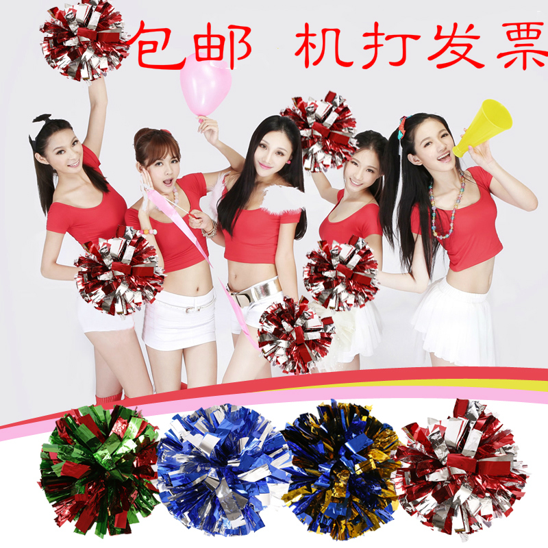 啦啦花球拉拉队手拿花小学生啦啦操跳舞手摇花球舞蹈手柄彩球一对|msdalam kategori sukan/Yoga/kecergasan/bekalan peminat, Dance/Aerobik/Gymnastics, sorak, sorak bola - dari Buy2taobao.com untuk memberikan perkhidmatan ejen Taobao profesional membeli