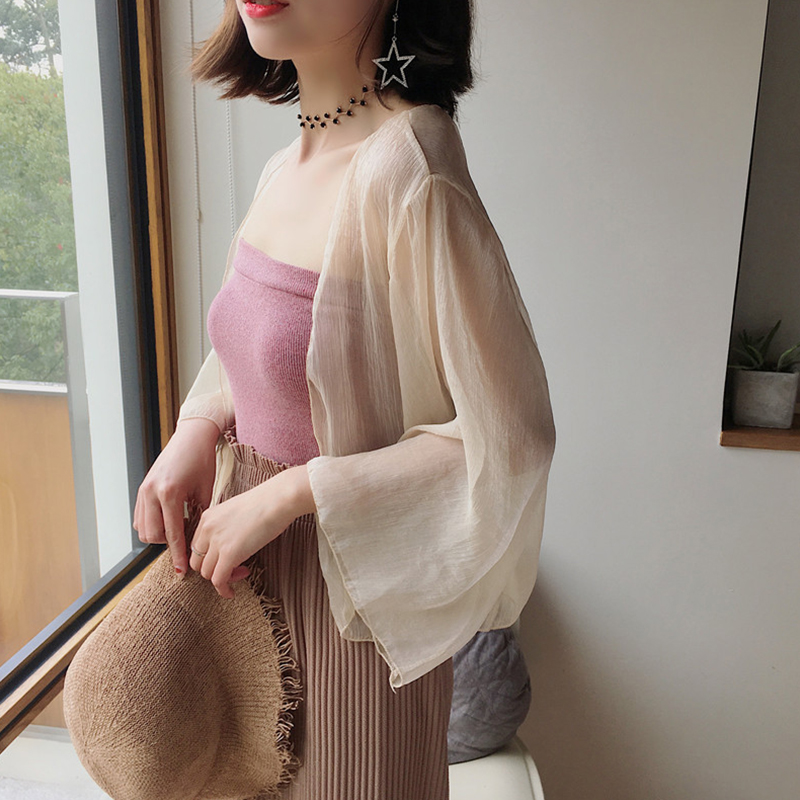 Sunscreen have cash less than that is registered in the accounts Versatile Easy Chiffon Cardigan jacket Ultra cents Outside the ride Shawl Short coat Fairy 6in the Women's clothing/Boutique , Shirt category - from Buy2taobao.com to provide professional Taobao agent buy service
