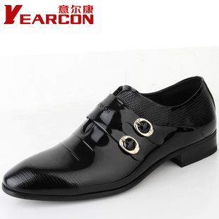  意尔康男鞋正品包邮头层牛皮百搭鞋子真皮低帮鞋商务正装皮鞋