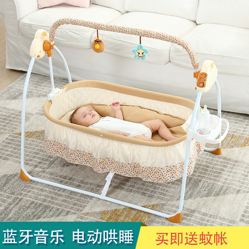哄娃神器婴儿摇摇椅电动摇篮床智能抖音自动睡篮宝宝安抚椅摇摇床|ruв категории подгузник/шампунь/вскармливать/тележка кроватью, детская кровать/кровать для младенца/колыбель/стул, колыбель - от Buy2taobao.com для оказания профессиональной услуги покупки агента Taobao