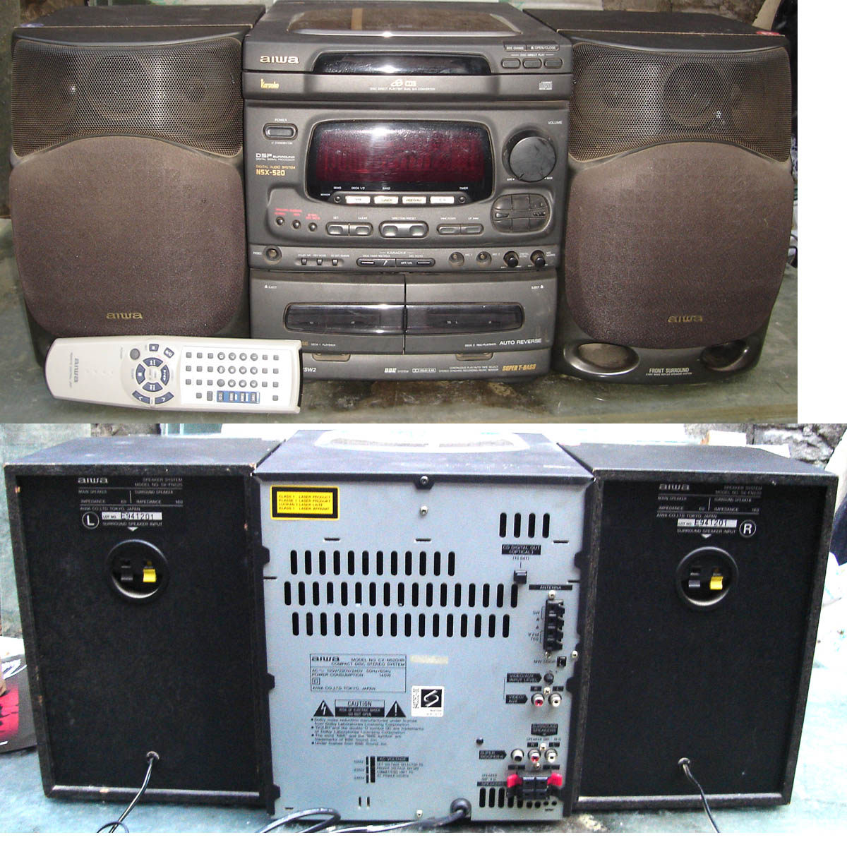 aiwa front surround