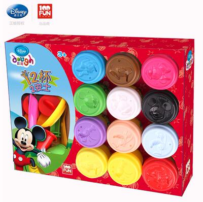 迪士尼橡皮泥彩泥模具套装手工泥粘土工具儿童3d小麦泥冰淇淋玩具