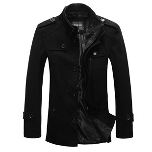 Si Qilong spring men's trench coat men's jackets New England slim business casual wool long bi-fold wallets