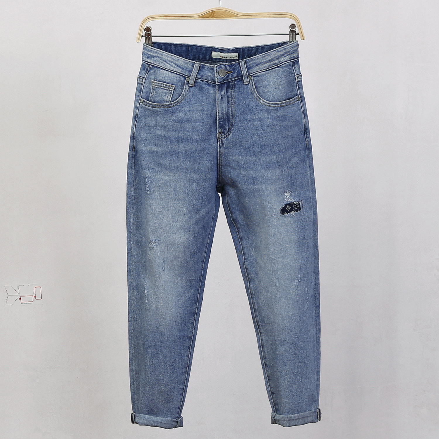 小店定制 春季新品 欧美 宽松牛仔裤女 垮裤哈伦裤九分休闲好品质在类目 女装/女士精品, 牛仔裤中 - 来自Buy2taobao.com提供专业的淘宝代购服务