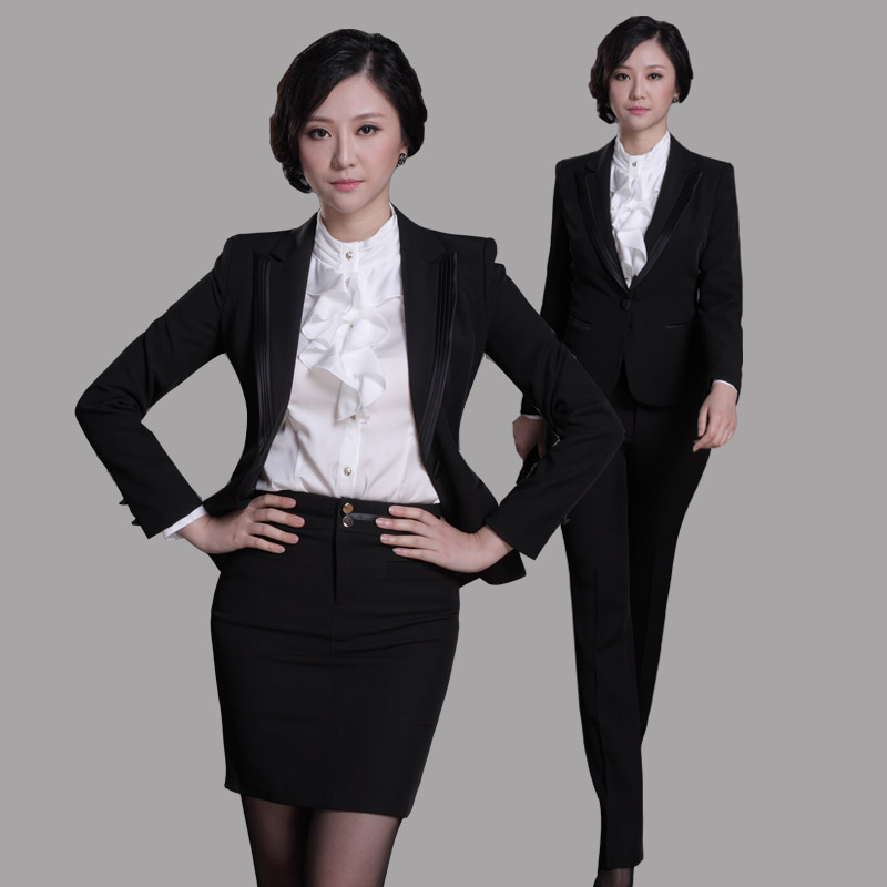 新款<em>哥弟</em>版职业女式<em>套装</em>面试修身<em>女</em>西装正装外