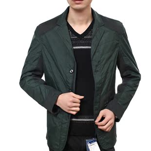  春装新款与狼共舞夹克西装领男装休闲夹克男士外套薄款J68241