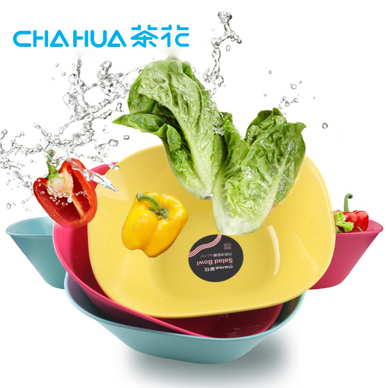茶花水果盘客厅塑料创意洗菜盆时尚干果盘零食盘客厅厚大号果盘在类目 餐饮具, 餐具, 果盆/果盘/果篮中 - 来自Buy2taobao.com提供专业的淘宝代购服务