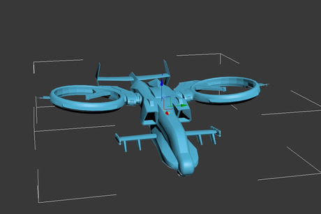 3D打印阿凡达直升机模型STL格式