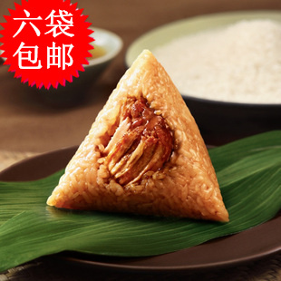  正品五芳斋真空鲜肉粽280g*2只 端午节粽子 6袋全国包邮