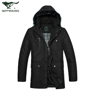  【清仓减后价367】七匹狼棉衣 男士厚棉服 捍冬外套 正品男装2913