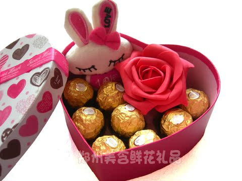 热销<em>巧克力</em>花 送孩子<em>送女生</em>费列罗<em>巧克力</em>礼盒