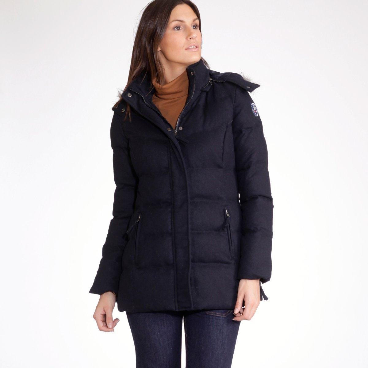 LEDU-2013 new hooded ladies ' detachable jacket GH621