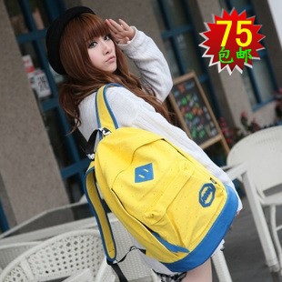  包邮新款双肩包帆布韩版男女式中学生书包电脑包背包旅行包潮流包