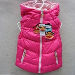 香港it代购冬款正品 <em>大嘴猴羽绒马甲</em>儿童宝宝防