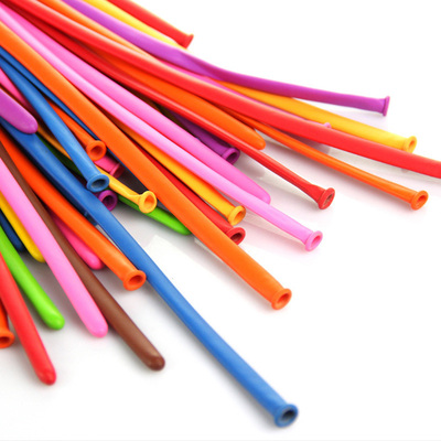 魔术长条氦气球批发儿童多款生日派对卡通万圣节生日装饰送教程