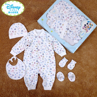  丽婴房迪士尼专柜正品婴儿礼盒套装衣服宝宝内衣纯棉连体衣包邮