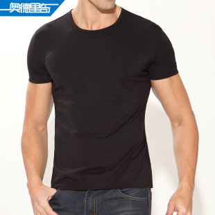  夏男装新款男装莫代尔T恤圆领打底衫 T男恤 短袖T恤男韩版半