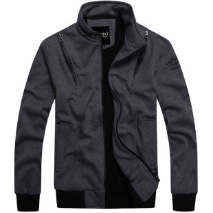  冲钻 春季新款男装韩版立领卫衣 男士外套休闲卫衣开衫 卫衣