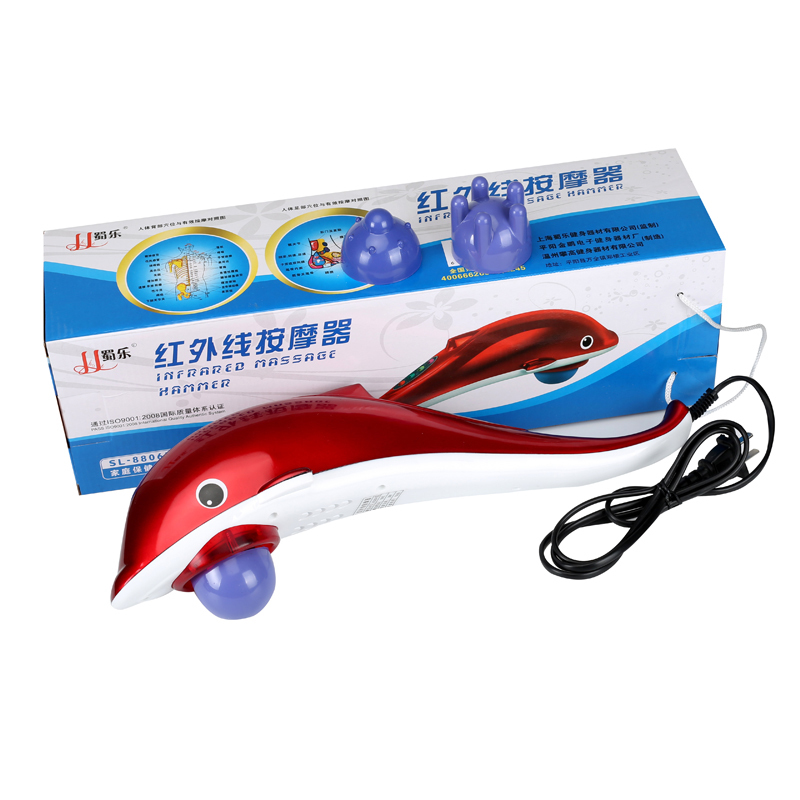 蜀乐现货红外海豚按摩棒手拿肩膀电动经络按摩器肌肉按摩仪父亲节在类目 个人护理/保健/按摩器材, 按摩器材, 按摩棒/锤中 - 来自Buy2taobao.com提供专业的淘宝代购服务