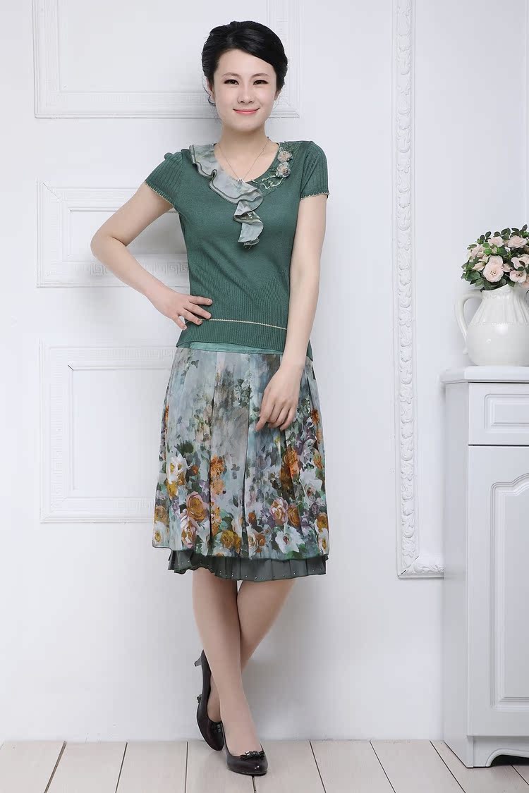 舒女 2013新款夏装中年女装大码妈妈装婚宴礼服套裙两件套13E18 舒女 2013新款夏装中年女装大码妈妈装婚宴礼服套裙两件套13E18