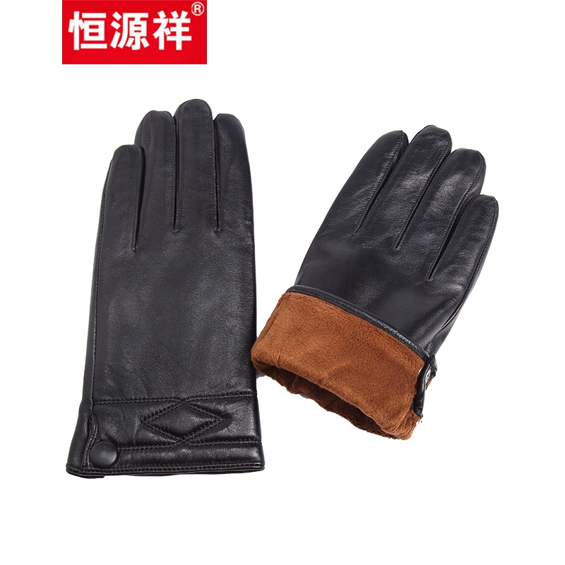 恒源祥新款真皮手套男士冬季保暖加厚开车骑行摩托车海宁羊皮手套|msdalam kategori Aksesori/Belt kulit/Hat/Muffler, sarung tangan - dari Buy2taobao.com untuk memberikan perkhidmatan ejen Taobao profesional membeli