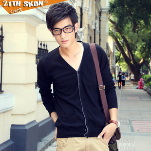  男装春装新品韩版毛衣男林弯弯毛衣毛线衣男潮流前线男针