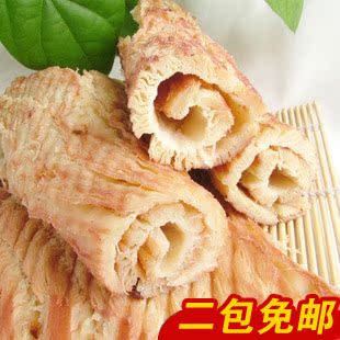  2袋包邮 海鲜零食-炭烤手撕拉松鱿鱼丝 原味 风琴鱿鱼片 200克