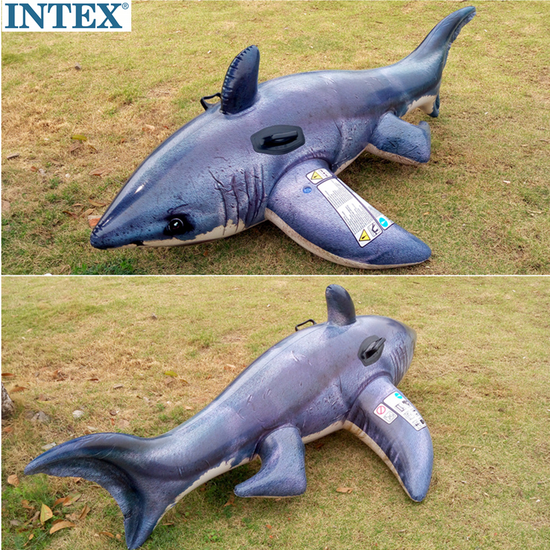 INTEX真大白鲨水上坐骑写实鲨鱼游泳圈儿童充气戏水玩具冲浪装备在类目 玩具/童车/益智/积木/模型, 游泳池/戏水玩具, 戏水/玩沙玩具中 - 来自Buy2taobao.com提供专业的淘宝代购服务