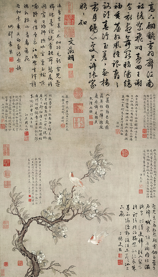 Land governance Pear Swallows map 60x105 Rice paper Printing Chinese painting Paintings Customized copy Decorative paintingin the Antique/Youbi/Crafts/Collection , Calligraphy/Painting , Traditional Chinese painting category - from Buy2taobao.com to provide professional Taobao agent buy service