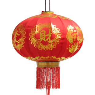  春节用品批发 春节灯笼大红灯笼元旦灯笼绒布灯笼 普通一号