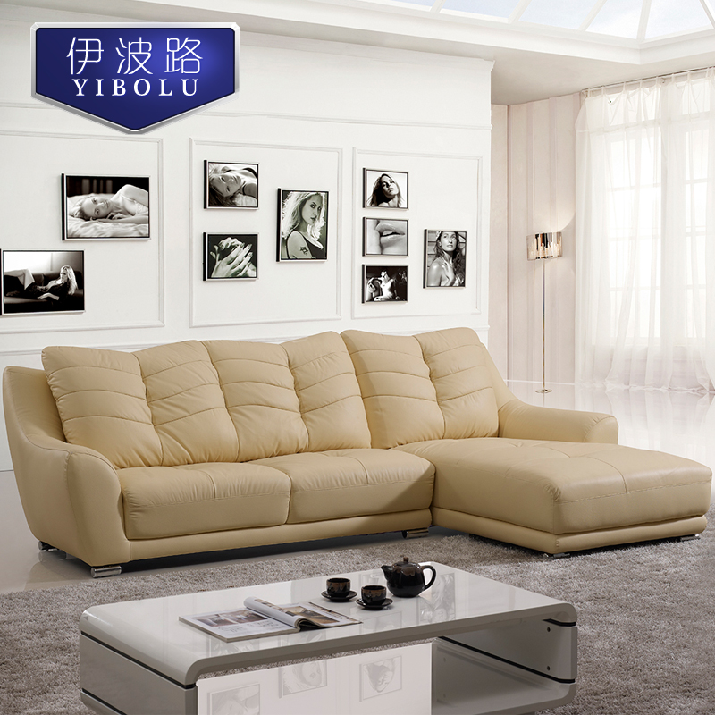 伊波路 真皮沙发 进口头层黄牛皮 现代客厅 组合 皮艺沙发组合
