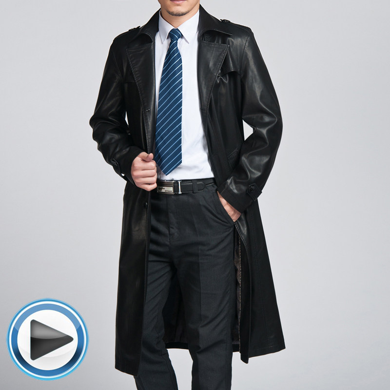 【图】<em>男士</em>皮衣长<em>外套</em>,<em>男士</em>皮衣长<em>外套</em>网店,男
