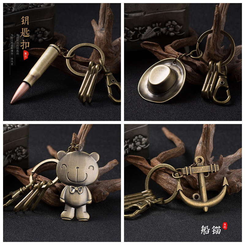 复古腰挂钥匙扣男女士简约学生钥匙圈汽车钥匙挂件时尚钥匙链礼品在类目 节庆用品/礼品, 创意礼品, 钥匙扣中 - 来自Buy2taobao.com提供专业的淘宝代购服务