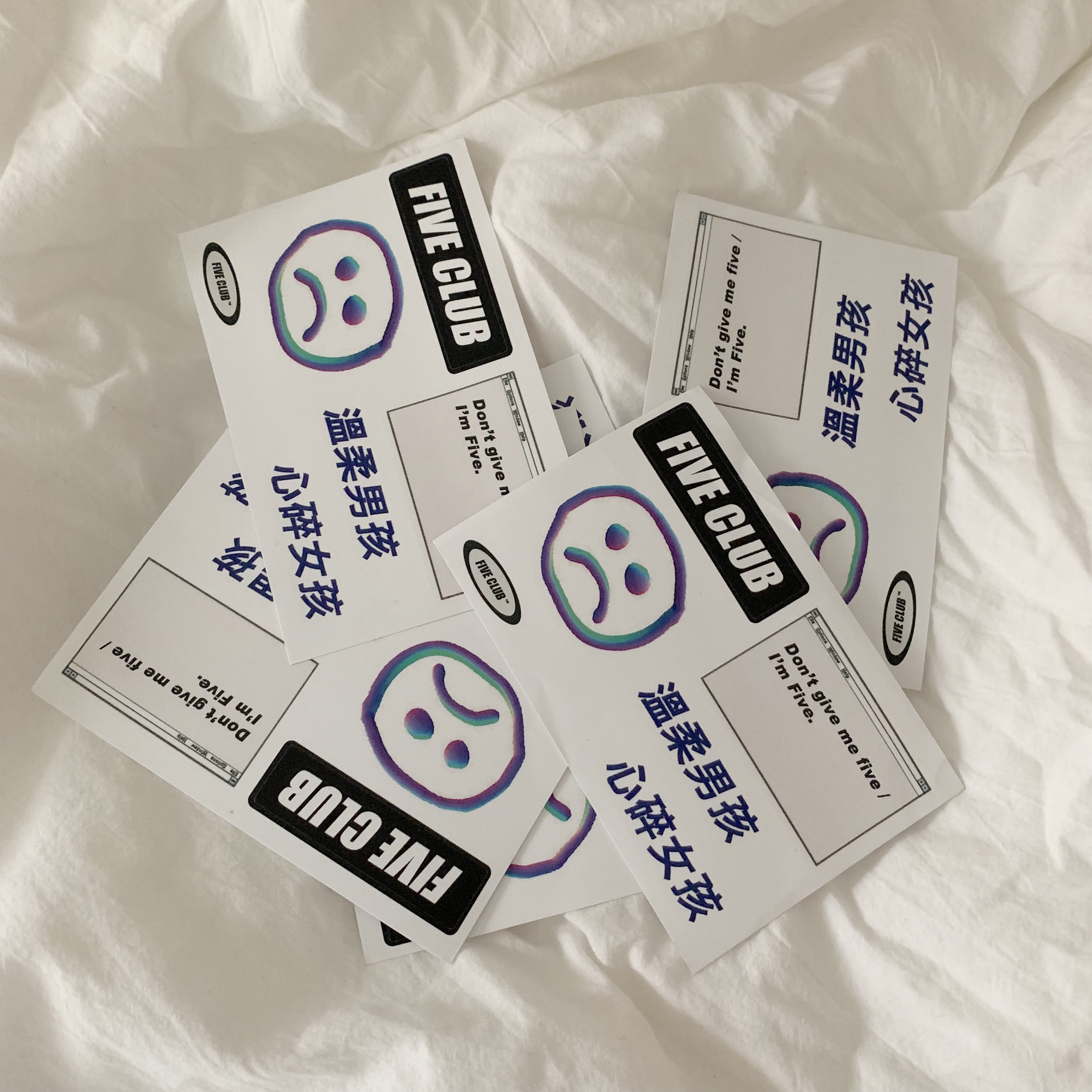 【小礼物单拍不发】FIVECLUB  原创自制男孩女孩文字贴纸在类目 服饰配件/皮带/帽子/围巾, 其他配件中 - 来自Buy2taobao.com提供专业的淘宝代购服务