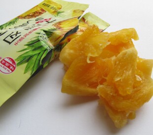  晓龙零食味康美凤梨干菠萝干200g小袋零食包装休闲零食食品