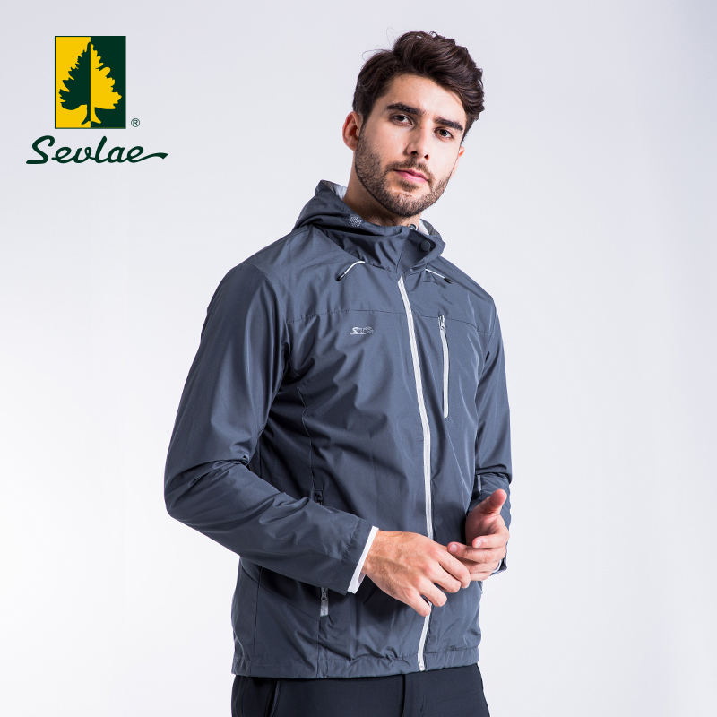 SEVLAE圣弗莱男式薄款风衣户外长袖外套双面穿带帽夹克9132694036|msdalam kategori luar/Mountaineer/Camping/Aksesori perjalanan, pakaian luar, kot sukan luar - dari Buy2taobao.com untuk memberikan perkhidmatan ejen Taobao profesional membeli
