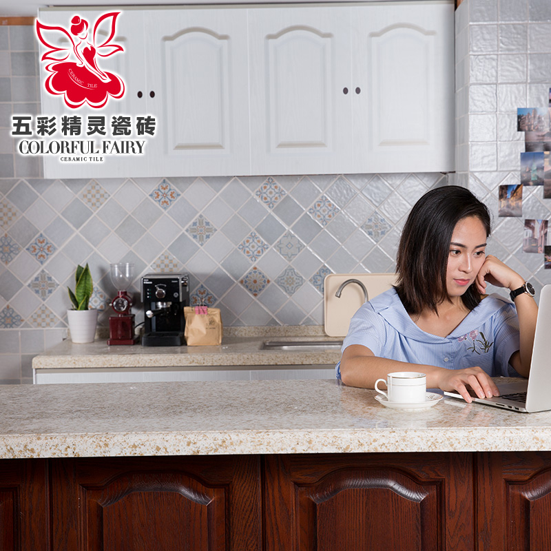 新款五彩精灵 九宫格仿古瓷砖厨房卫生间阳台美式格子墙砖地砖330在类目 家装主材, 瓷砖, 仿古砖(包括文化石)中 - 来自Buy2taobao.com提供专业的淘宝代购服务
