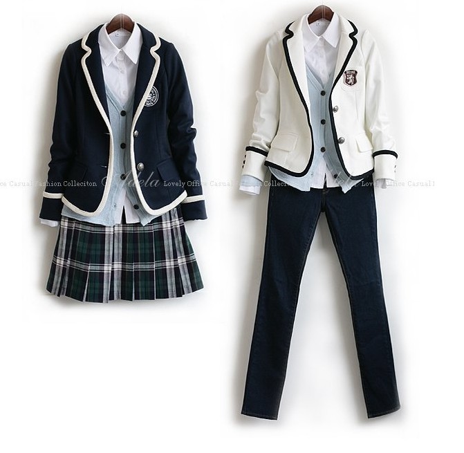 VI同款情侣装 秋冬西装外套 合唱班服 男女生校服 格子裙-配毛衣在类目 女装/女士精品, 套装/学生校服/工作制服, 学生校服中 - 来自Buy2taobao.com提供专业的淘宝代购服务