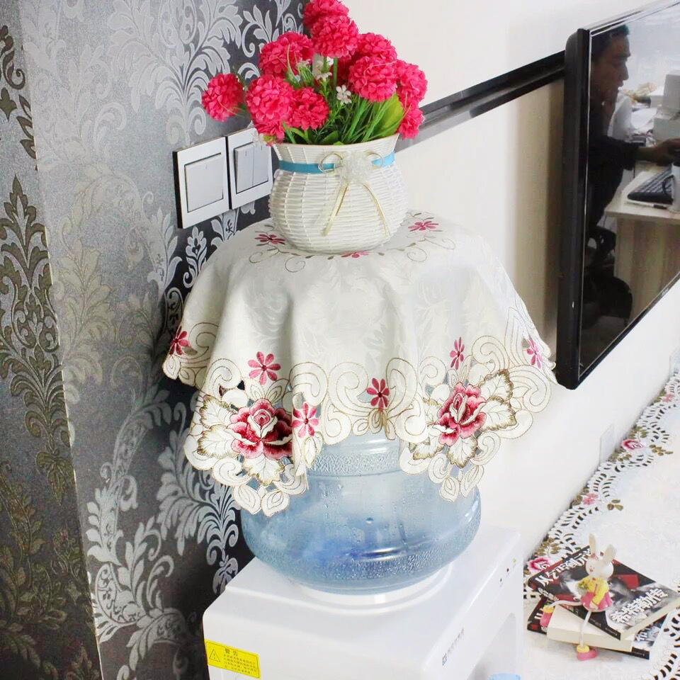 刺绣饮水机盖布 床头柜盖布 家电防尘布水桶罩盖布大小桶通用型|msdalam kategori rumah Fabrik, perlindungan perlindungan habuk, Minum air pancut meliputi - dari Buy2taobao.com untuk memberikan perkhidmatan ejen Taobao profesional membeli
