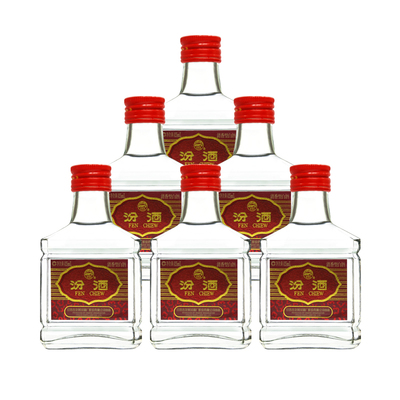 山西汾酒48度小玻汾125ml*6瓶 清香型国产白酒六瓶装