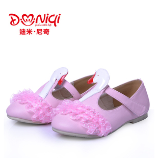  包邮新款 儿童天鹅单鞋公主鞋凉鞋 绣花单鞋女童鞋